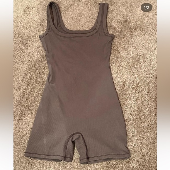SKIMS Pants - SUPER RARE SKIMS ONESIE ROMPER IN SMOKE